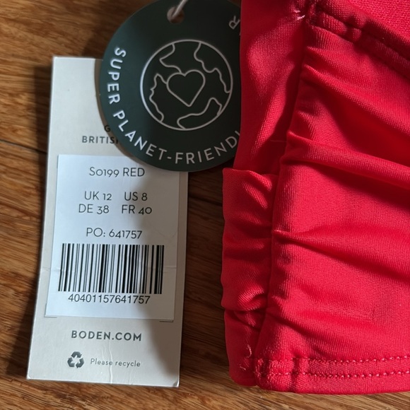Boden NWT size 8 Halter Bikini Top - Picture 4 of 4
